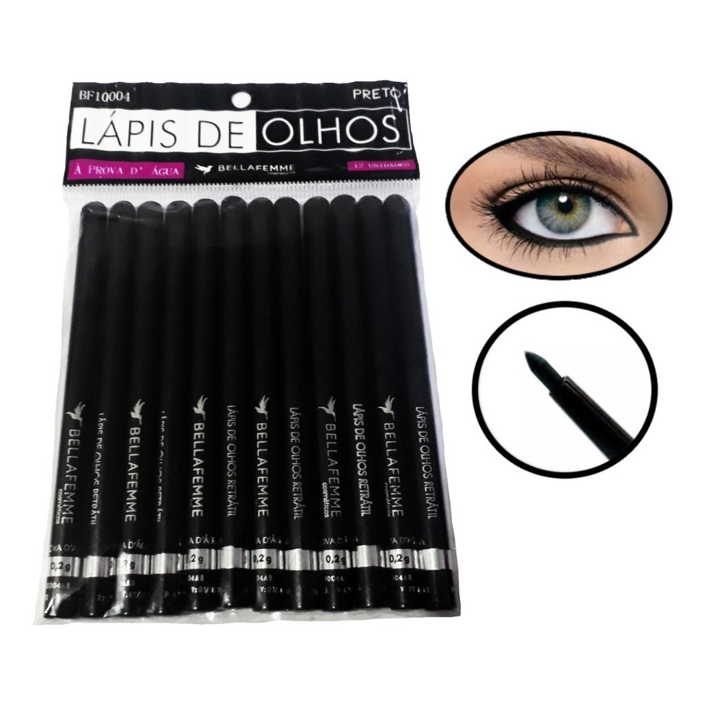 Kit 12 Lápis De Olho Retrátil Delineador ...