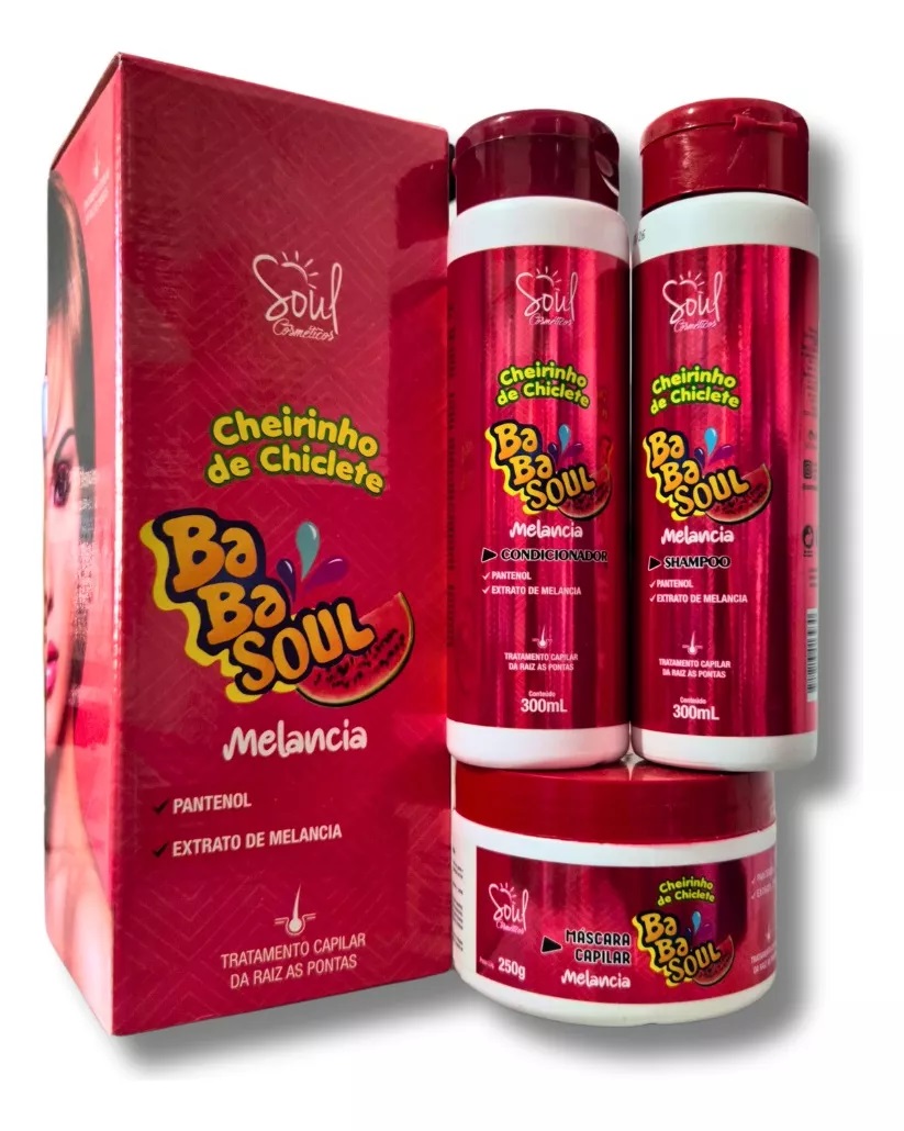 Kit Capilar Babasoul Cheirinho Chiclete M...