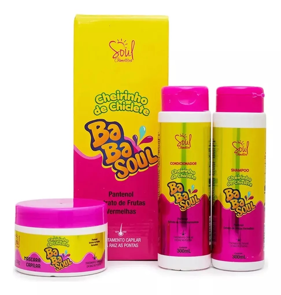 Kit Capilar Babasoul Cheirinho De Chiclet...