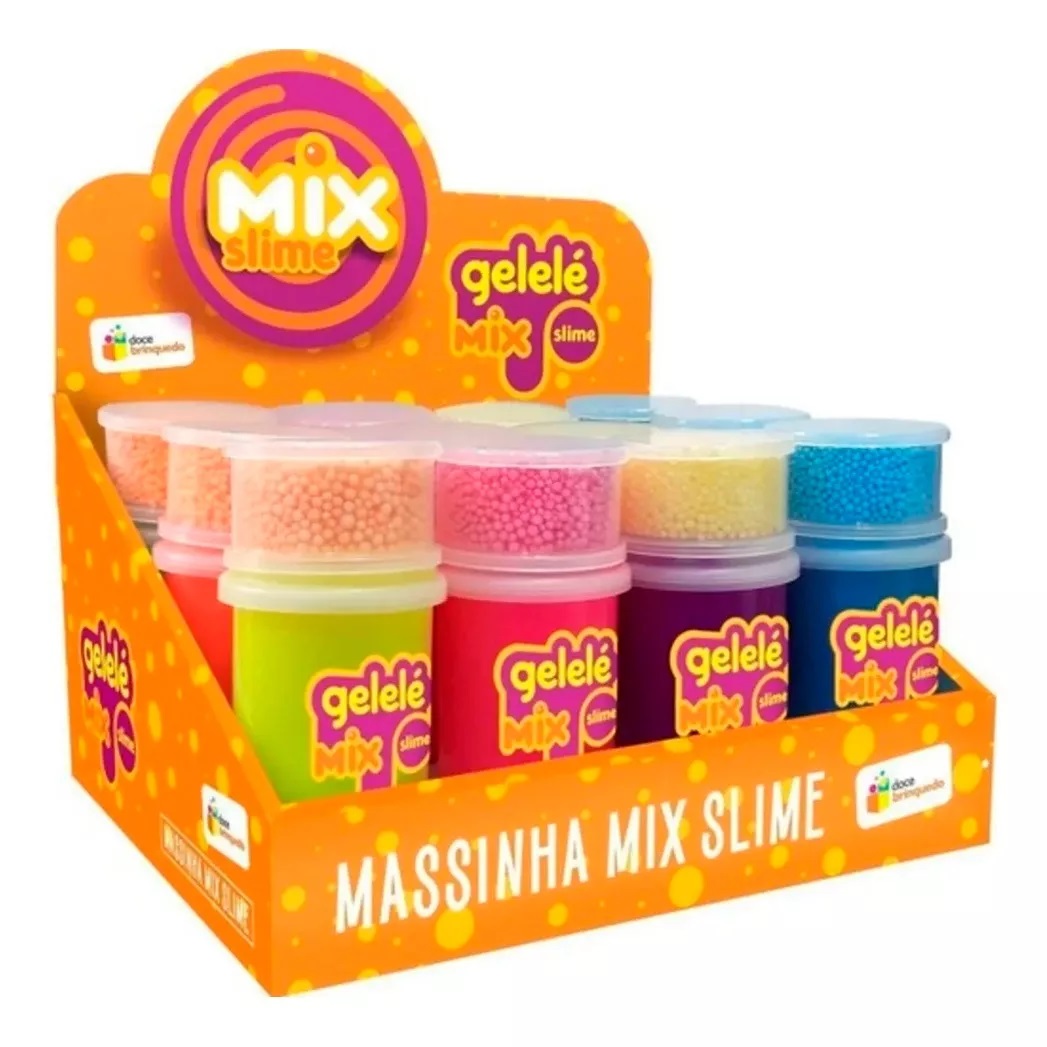 Massinha Divertida Slime Mix Foam Pote 15...