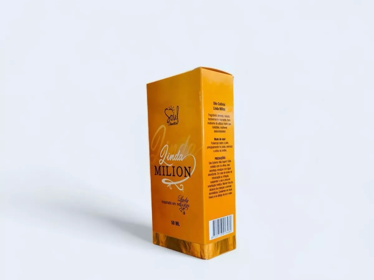 Deo Colônia Feminino Linda Milion 50Ml 1U...