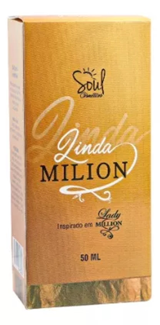 Deo Colônia Feminino Linda Milion 50Ml 1U...