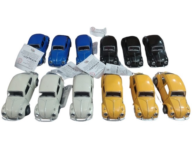 Carro Fusca De Metal Mcfive Fricçao 12un ...