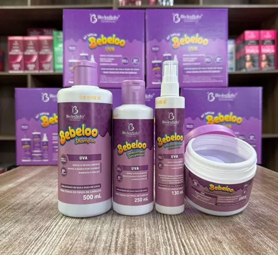 Kit Capilar Bebeloo Uva Com 4Itens - Bio ...