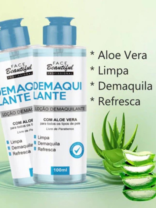 Loção Demaquilante Com Aloe Vera 1Un – Fa...