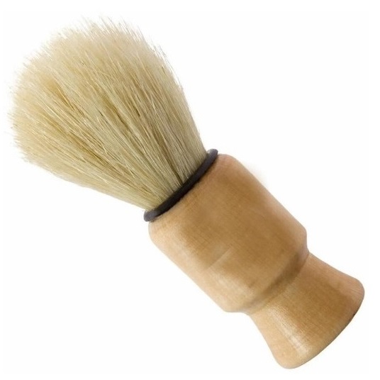 Pincel De Barbear Cubo De Madeira 1 Un - ...
