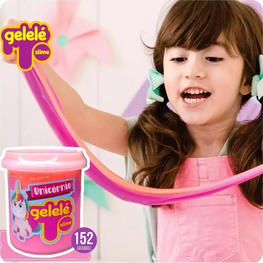 Massinha Divertida Slime Unicórnio Pote 1...