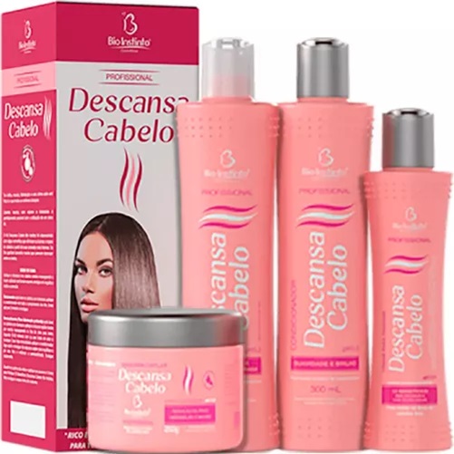 Kit Cabelo Profissional Descansa Cabelo 4...