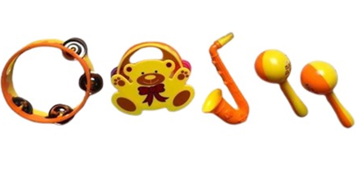 Kit Chocalho E Instrumento Musical Com 5 ...