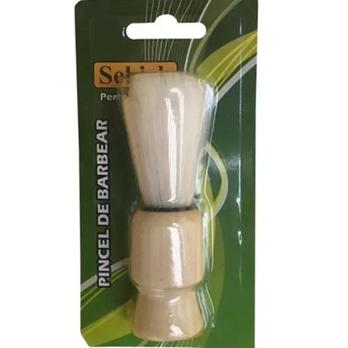 Pincel De Barbear Cubo De Madeira 1 Un - ...